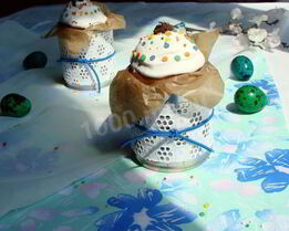 Куличи на желтках с вяленой вишней