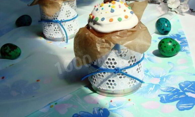 Рецепт куличи на желтках с вяленой вишней