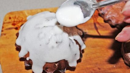 молочная глазурь на кулич