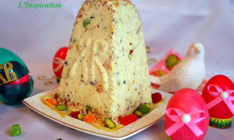 Рецепт нежнейшая ванильная пасха с миндалем и цукатами