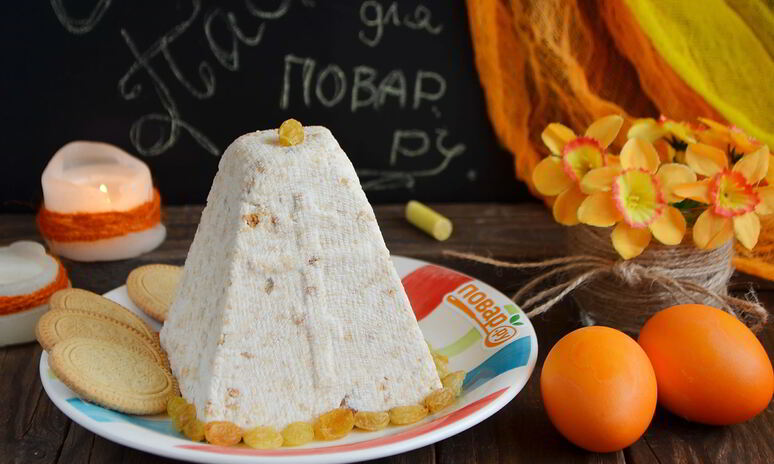 Рецепт пасха из печенья и творога