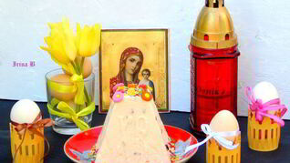 Пасха с вяленой клюквой и цукатами