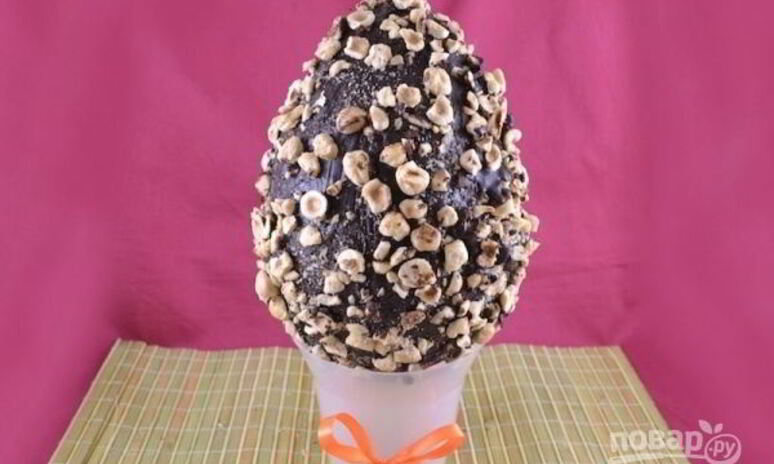 Рецепт пасхальное шоколадное яйцо