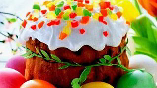 Пасхальный кулич с цукатами