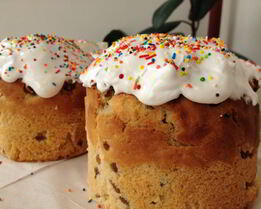 Пасхальный кулич вкусный