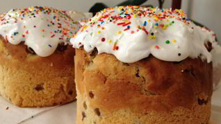 Пасхальный кулич вкусный