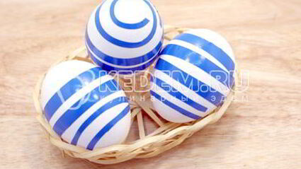 пасхальные яйца полосатики