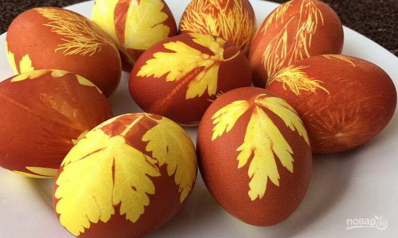 Рецепт простая покраска пасхальных яиц