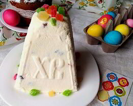 Творожная пасха с цукатами без яиц