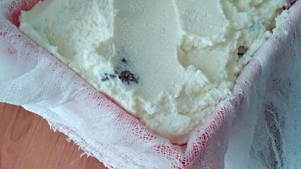 творожная пасха с цукатами без яиц