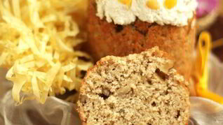 Творожный овсяный кулич