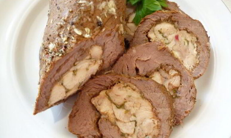 Рецепт вареный пасхальный рулет из говядины