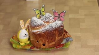 Заварной пасхальный кулич образца 1927 года