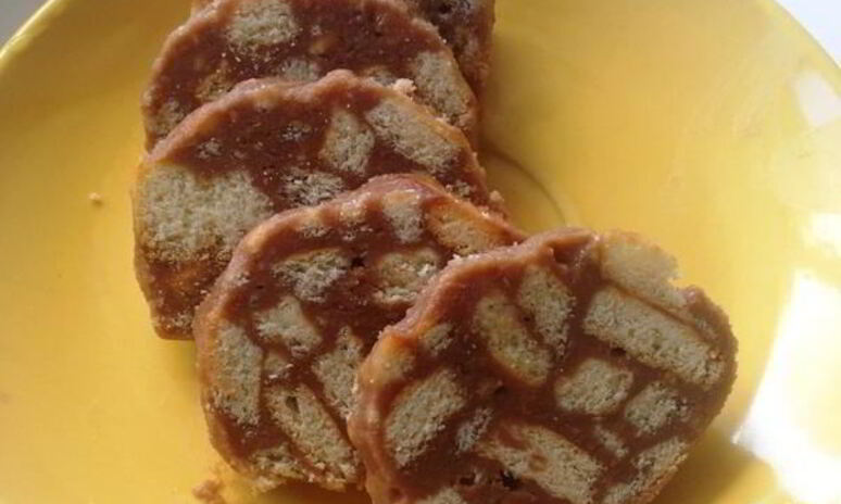 Рецепт сладкая колбаска со сгущенкой