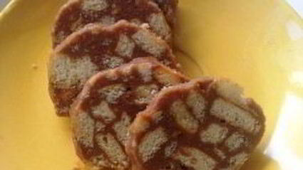 сладкая колбаска со сгущенкой