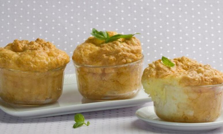 Рецепт дважды запеченное суфле с козьим сыром