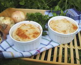 Хлебно-луковое суфле