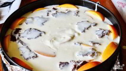 персиковый торт-суфле