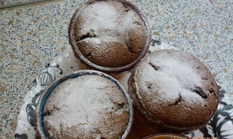 Рецепт шоколадное суфле с апельсиновым сиропом