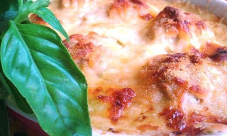 Рецепт суфле из кабачков с куриными фрикадельками