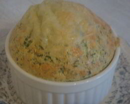 Суфле из шпината с пармезаном