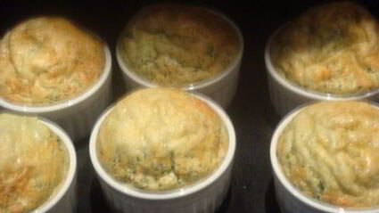 суфле из шпината с пармезаном