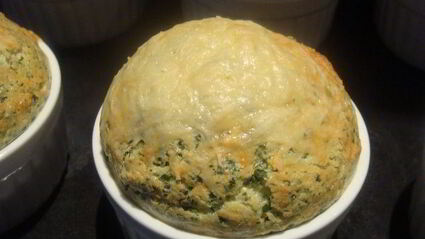 суфле из шпината с пармезаном