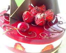 Торт-суфле с фруктами в желе