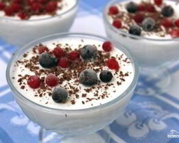 Творожно-ягодное суфле