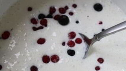 творожно-ягодное суфле