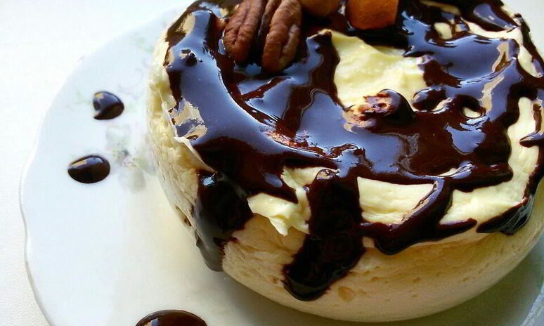 Рецепт творожное суфле-чизкейк в микроволновке