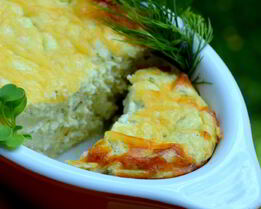 Творожное суфле с цветной капустой