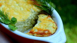 Творожное суфле с цветной капустой