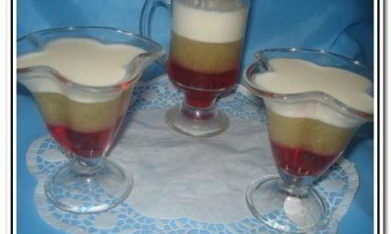 Рецепт трехслойное желе