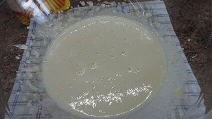 творожно-вишневый десерт