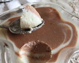 Творожное желе Зебра