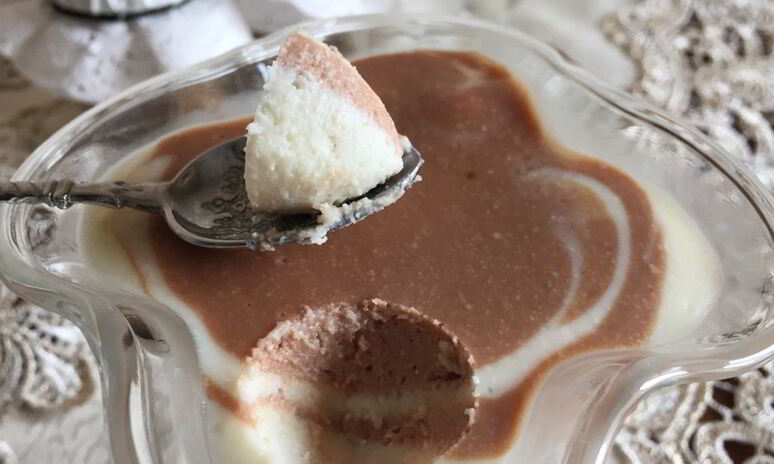 Рецепт творожное желе зебра