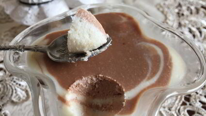 творожное желе зебра