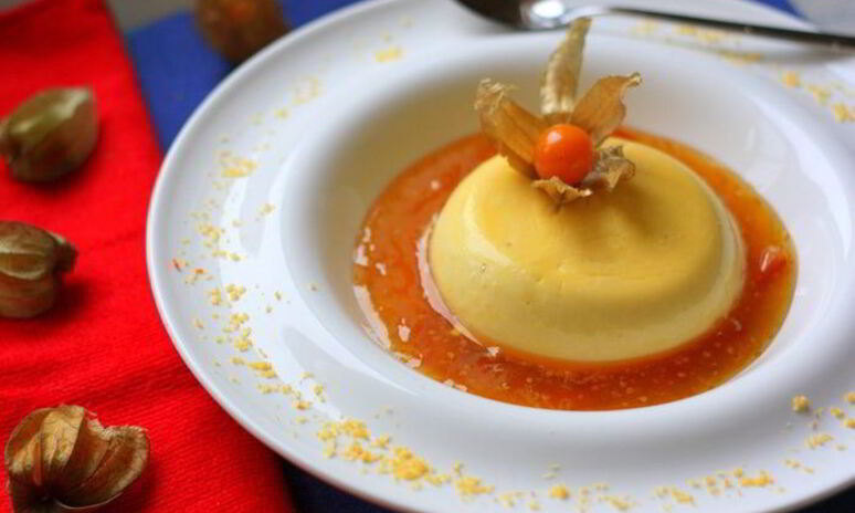 Рецепт тыквенная панна котта с цитрусовым соусом