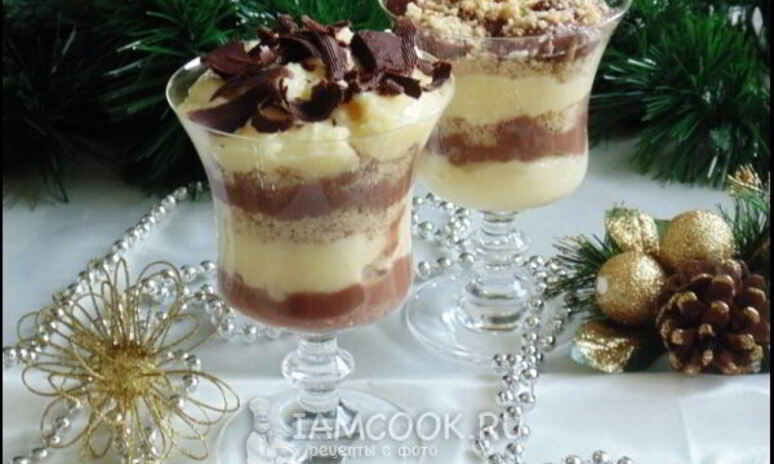 Рецепт ванильно-шоколадный десерт