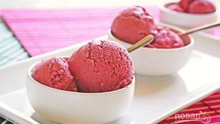 Ягодный сорбет с бананом