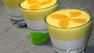 Желе из сметаны, тыквы и творога