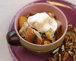 Зимний пудинг с сушеными грушами