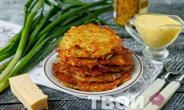 Рецепт драники с сыром