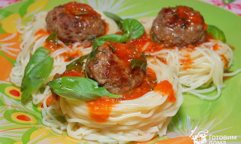 Рецепт фрикадельки в томатном соусе