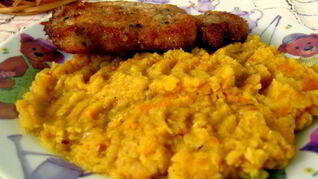 Гарнир из красной чечевицы