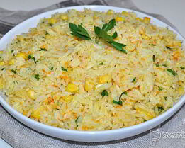 Гарнир из риса с кукурузой