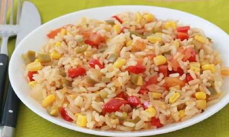 Рецепт быстрый рис с овощной смесью