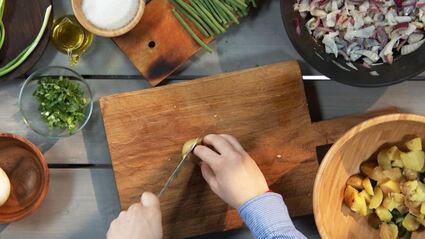 картофель по-домашнему с луком