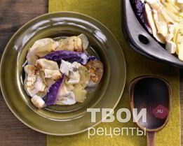 Картофель с капустой